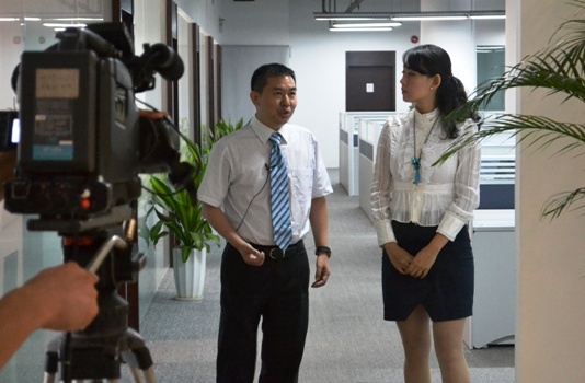 深圳电视台到k8凯发集团采访